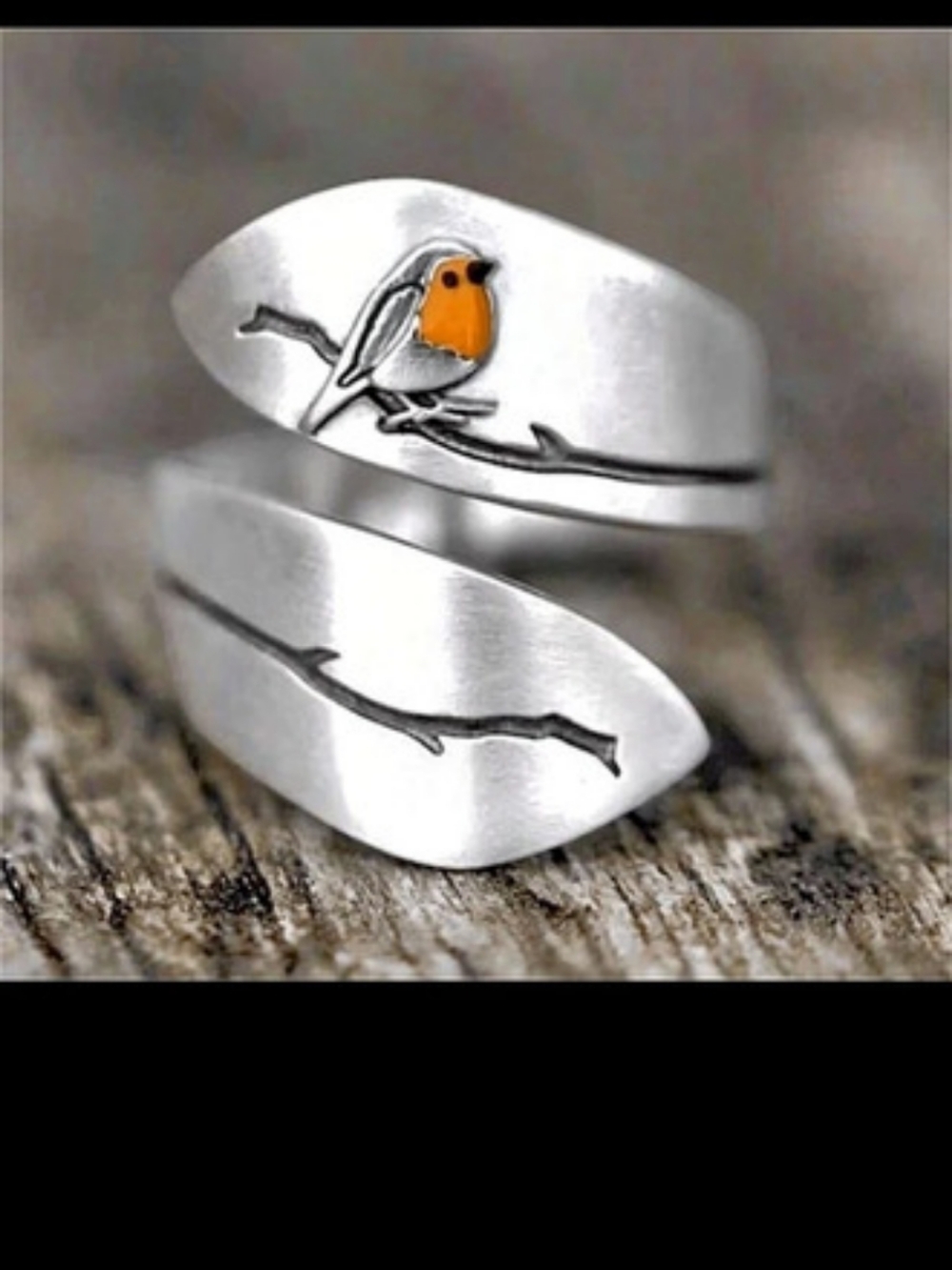 Silver Bird Ring Like New